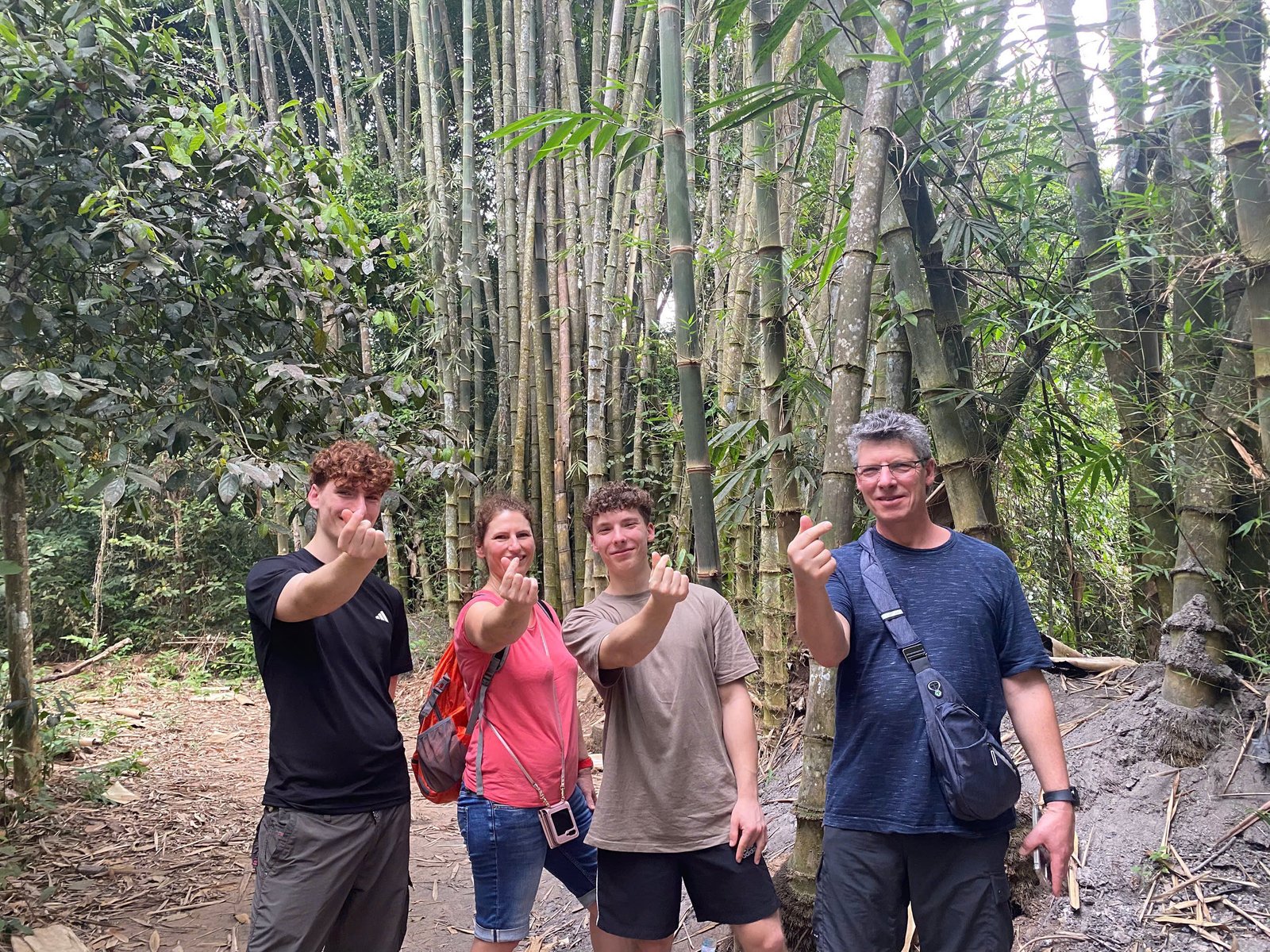 Walking through the bamboo groves surrounding Cu Chi