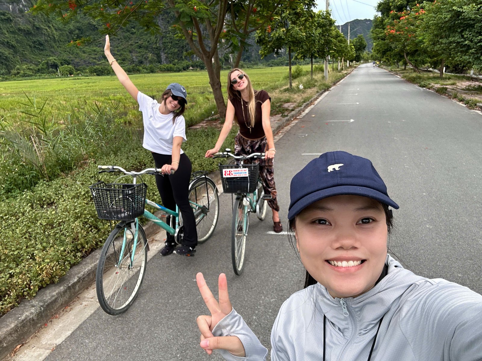 Cycling rice fields