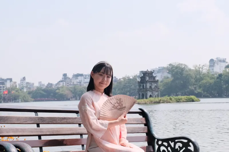 Guest in Ao Dai at the Temple of Literature — photo 3
