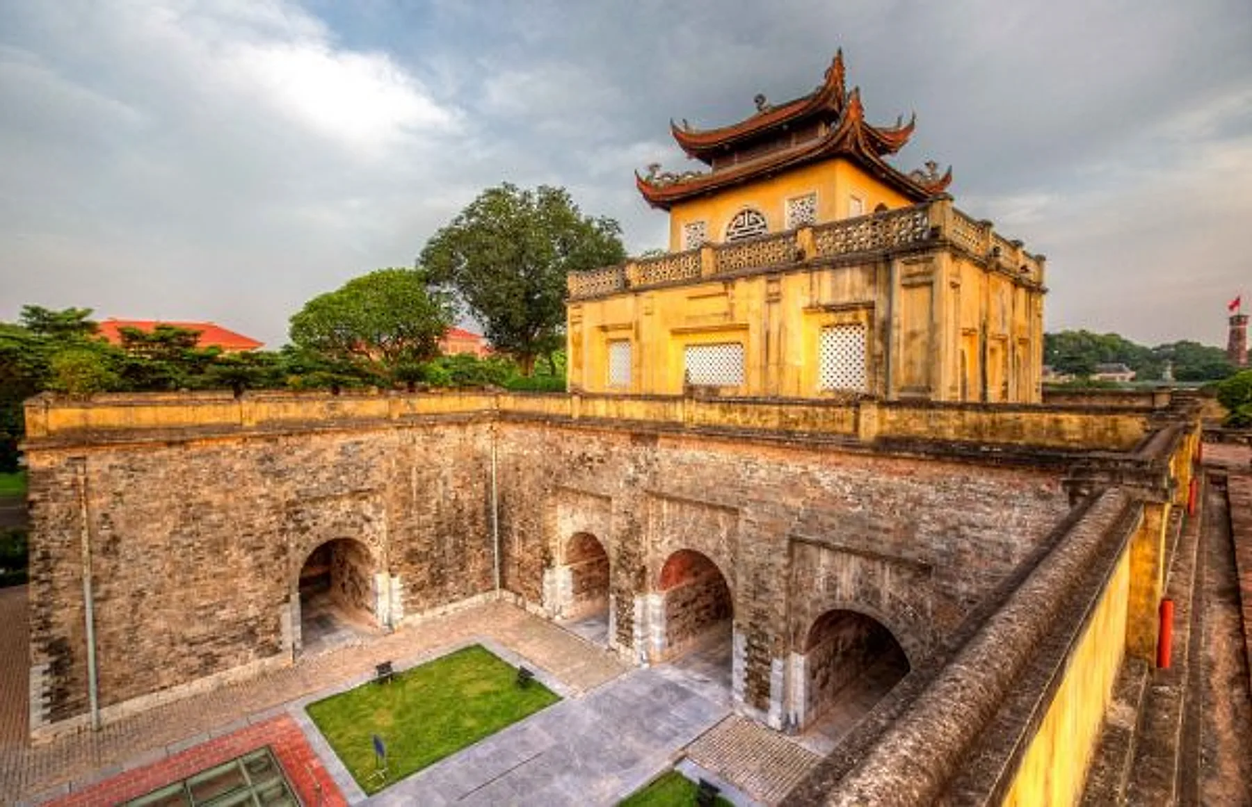The Imperial Citadel of Thang Long in Hanoi by day