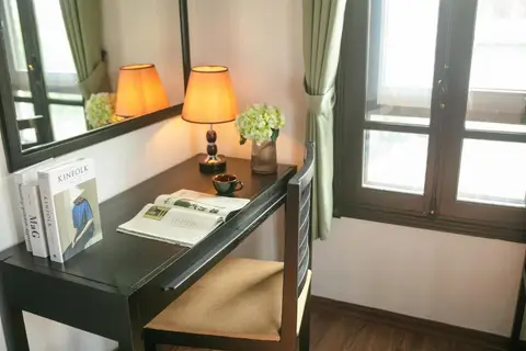 Family Suite: television, desk and wardrobe